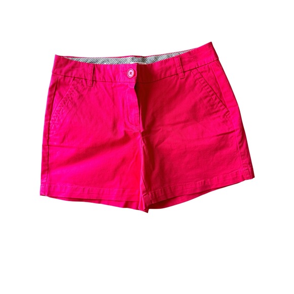 crown & ivy Pants - Crown & Ivy Womens Hot Pink Chino Shorts Size 4